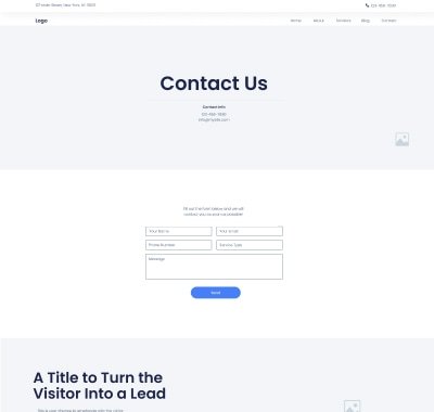Conversion contact page by TruWebz Studios