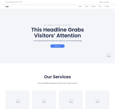 Business website homepage by TruWebz Studios