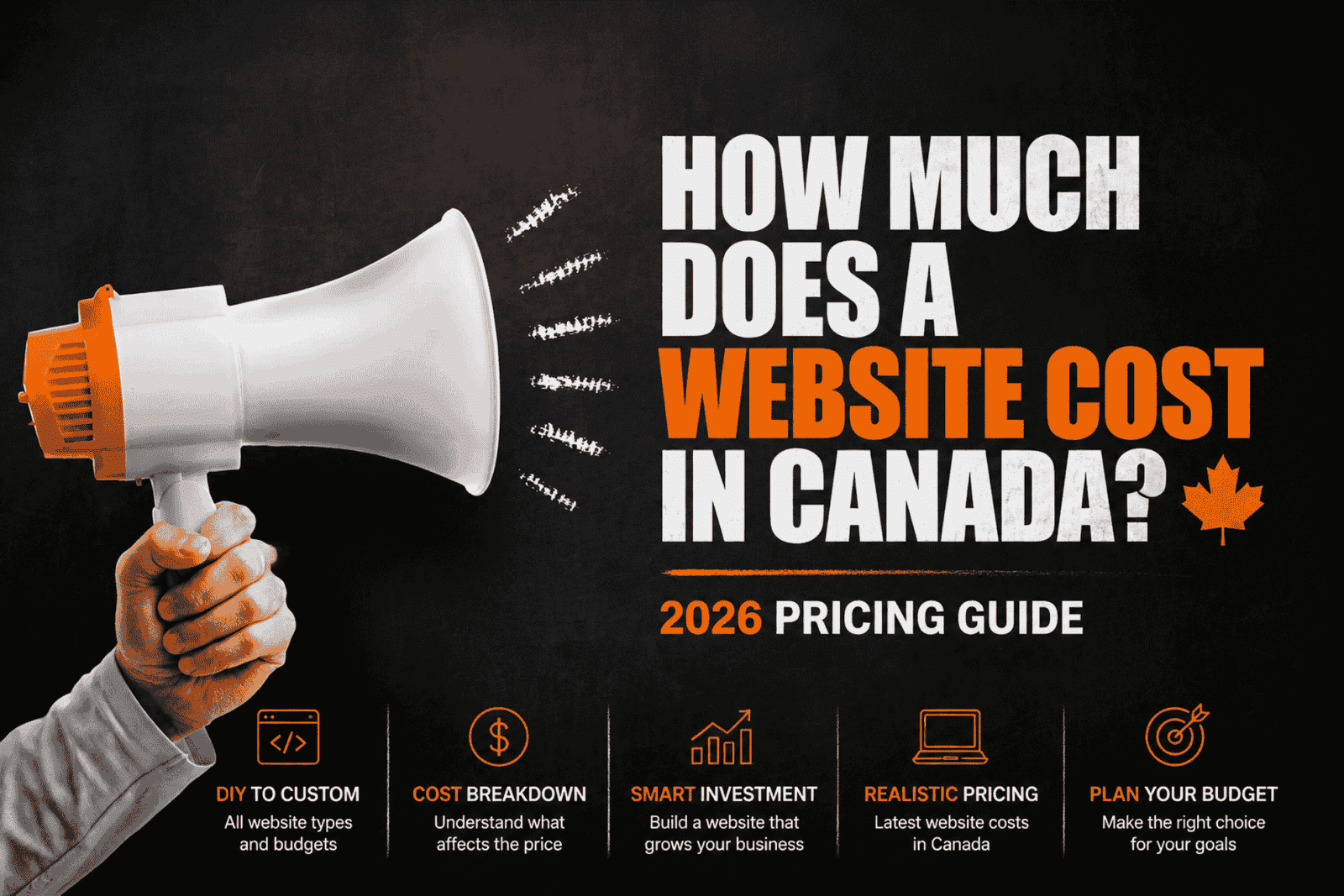 Website cost in Canada 2026 pricing guide