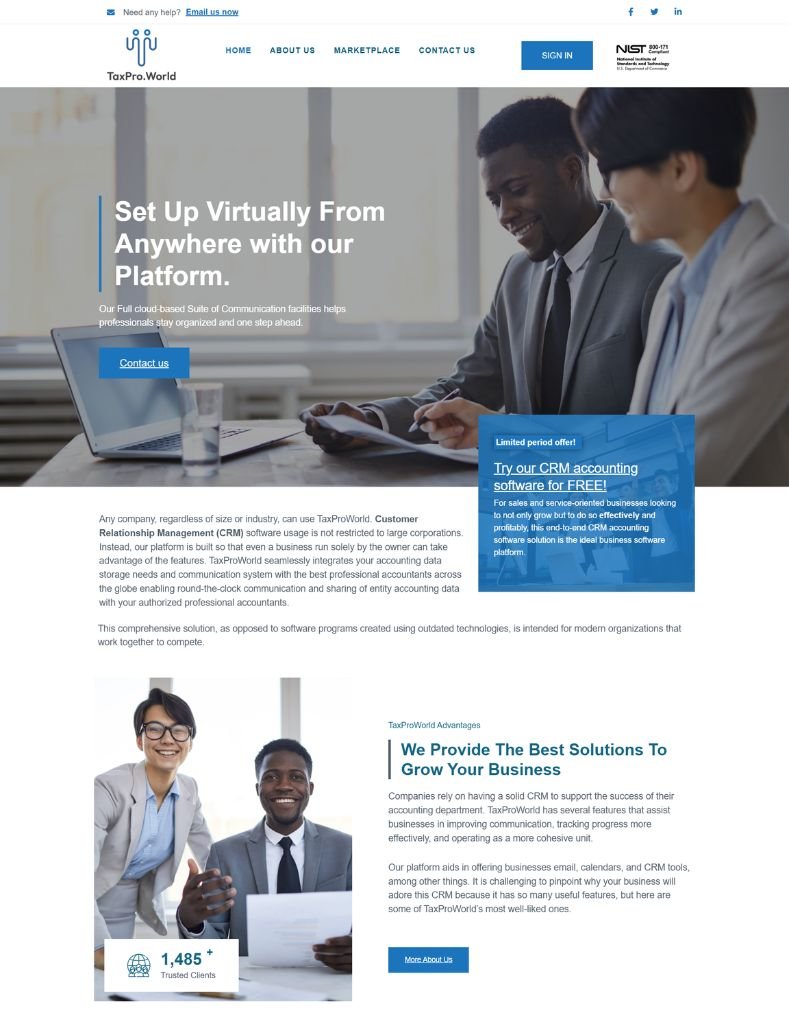 Accounting firm website design concept by TruWebz