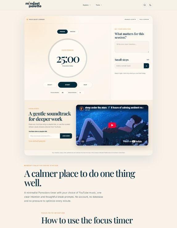 Pomodoro timer tool
