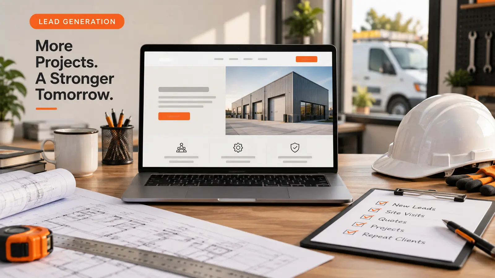 A lead-generation website concept for a practical service business