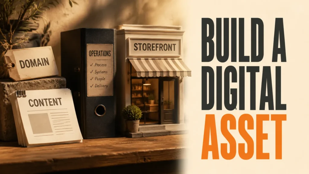 Connected digital business components beside the headline Build a Digital Asset